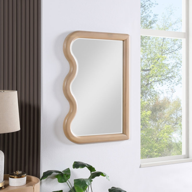 Winnie Poplar Wood Frame Mirror in Natural - 441Natural-M