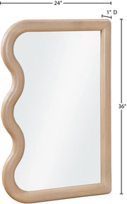 Winnie Poplar Wood Frame Mirror in Natural - 441Natural-M
