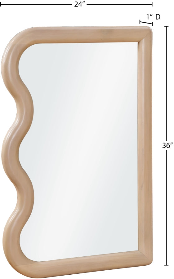 Winnie Poplar Wood Frame Mirror in Natural - 441Natural-M