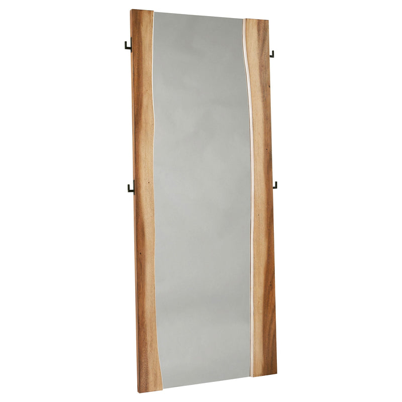 Winslow 31 x 76 Inch Standing Floor Mirror Smokey Walnut - 223256