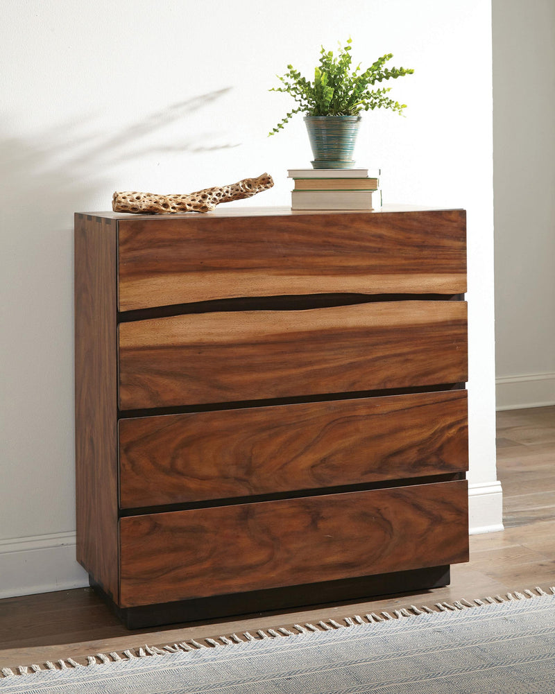 Winslow 4-drawer Bedroom Chest Smokey Walnut - 223255