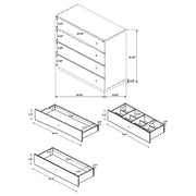 Winslow 4-drawer Bedroom Chest Smokey Walnut - 223255