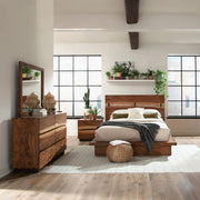 Winslow 4-piece Eastern King Bedroom Set Smokey Walnut - 223250KE-S4