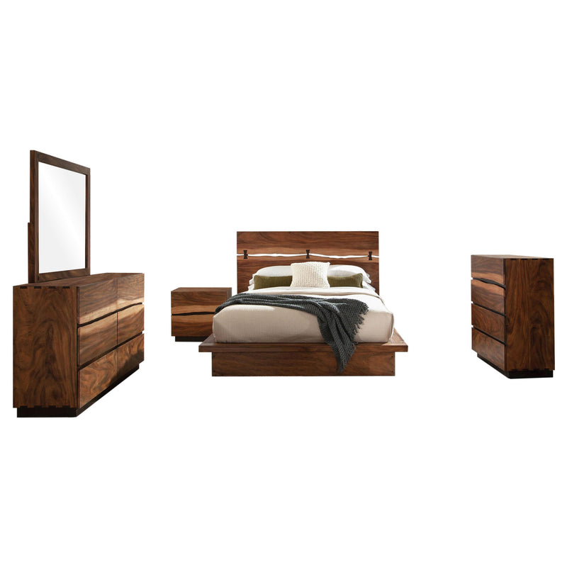 Winslow 5-piece Queen Bedroom Set Smokey Walnut - 223250Q-S5