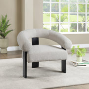Winston Boucle Fabric Upholstered Accent Chair in Cream - 497Cream