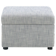 Winter Upholstered Hydraulic Lift Top Storage Ottoman Grey - 904138