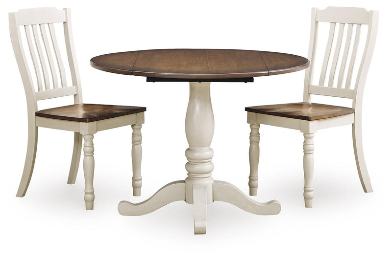 Wirloni Dining Table and 2 Chairs - PCD616D2