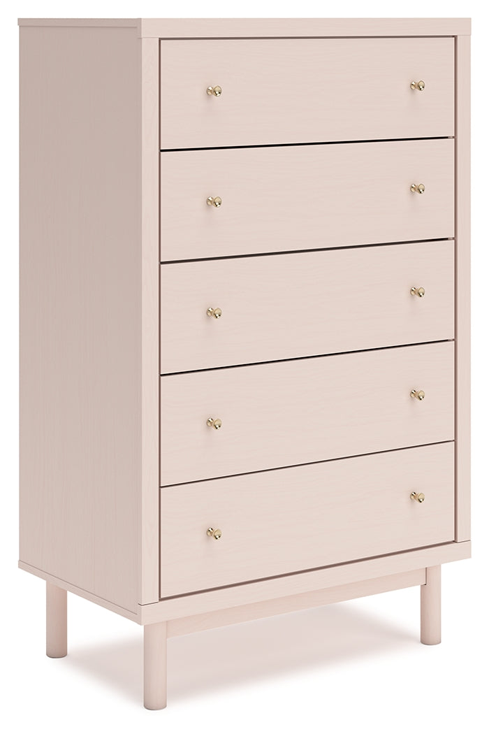 Wistenpine Blush Upholstered Youth One Side Storage Panel Bedroom Set from Ashley - Luna Furniture