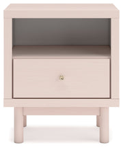 Wistenpine Blush Upholstered Youth One Side Storage Panel Bedroom Set from Ashley - Luna Furniture