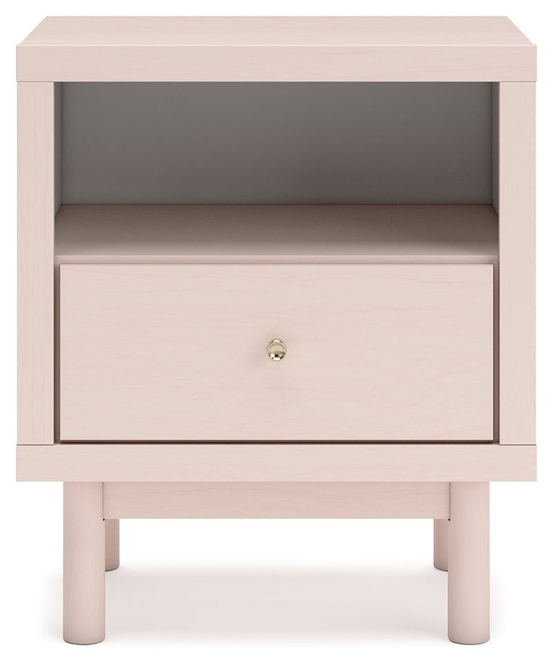 Wistenpine Blush Upholstered Youth Panel Bedroom Set - Gate FurnitureYouth Bedroom Set