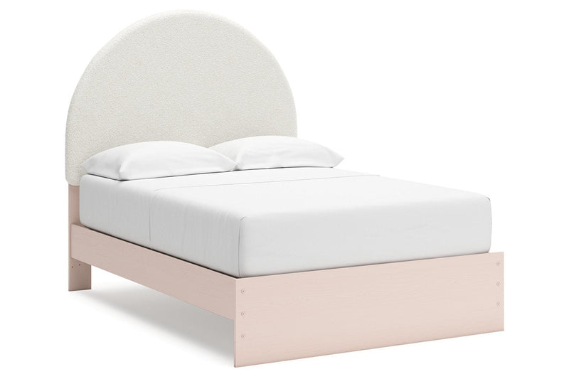 Wistenpine Blush Upholstered Youth Panel Bedroom Set - Gate FurnitureYouth Bedroom Set