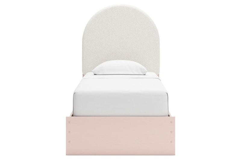 Wistenpine Blush Upholstered Youth Panel Bedroom Set - Gate FurnitureYouth Bedroom Set