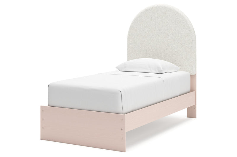 Wistenpine Blush Upholstered Youth Panel Bedroom Set - Gate FurnitureYouth Bedroom Set
