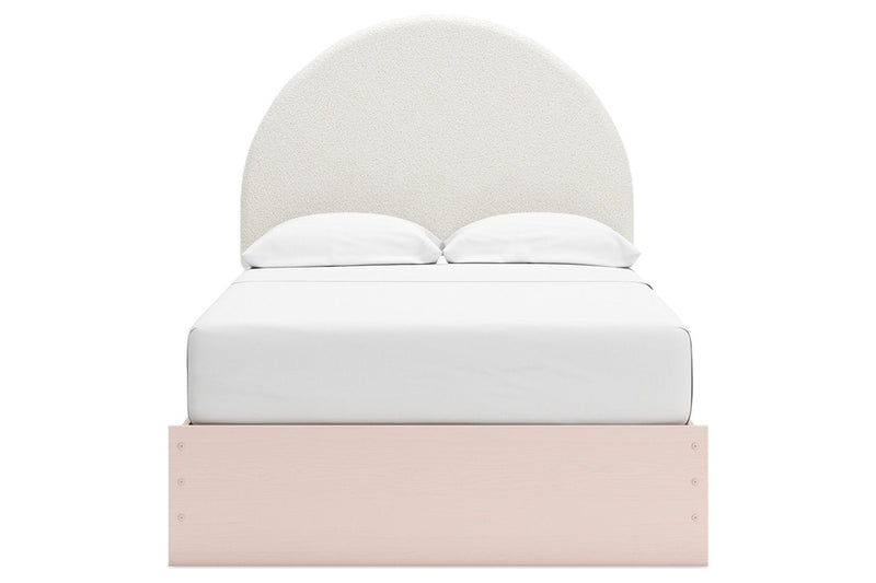 Wistenpine Blush Upholstered Youth Panel Bedroom Set - Gate FurnitureYouth Bedroom Set