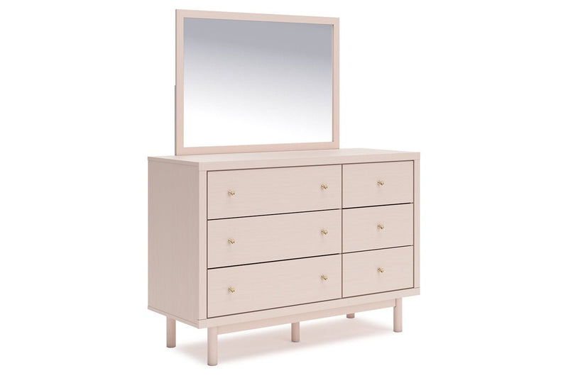 Wistenpine Blush Upholstered Youth Panel Bedroom Set - Gate FurnitureYouth Bedroom Set