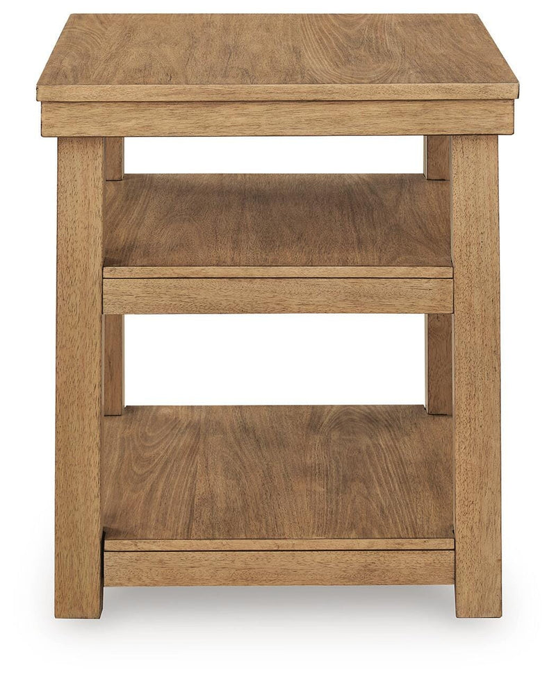 Wittenmyer Natural/Black End Table - T794-3