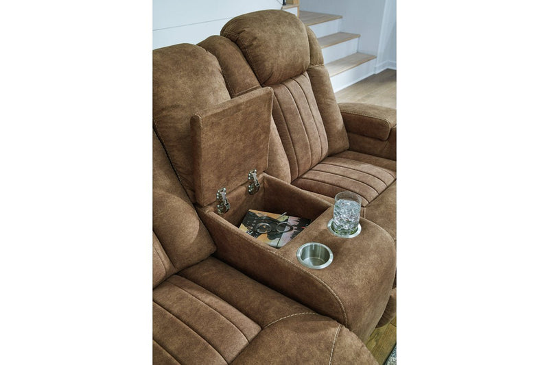 Wolfridge Brindle Power Reclining Living Room Set - Gate FurniturePower Reclining Living Room Set