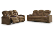 Wolfridge Brindle Power Reclining Living Room Set - Gate FurniturePower Reclining Living Room Set
