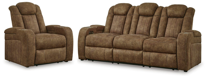 Wolfridge Power Reclining Sofa and Power Recliner - 60703U3