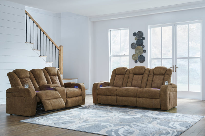 Wolfridge Sofa, Loveseat and Recliner in Brindle - PKG015543