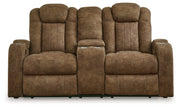 Wolfridge Sofa, Loveseat and Recliner in Brindle - PKG015543