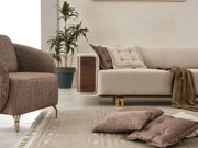 Wolker 3-pieces (Sofa & Loveseat & Chair) Livingroom in Light Brown - 200-SIM-WOL-GIRNE03-321