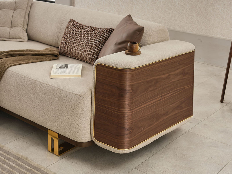 Wolker 3-pieces (Sofa & Loveseat & Chair) Livingroom in Light Brown - 200-SIM-WOL-GIRNE03-321