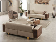 Wolker 3-pieces (Sofa & Loveseat & Chair) Livingroom in Light Brown - 200-SIM-WOL-GIRNE03-321
