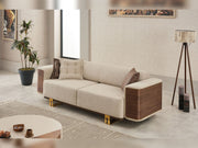 Wolker 3-pieces (Sofa & Loveseat & Chair) Livingroom in Light Brown - 200-SIM-WOL-GIRNE03-321