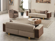 Wolker 3-pieces (Sofa & Loveseat & Chair) Livingroom in Light Brown - 200-SIM-WOL-GIRNE03-321