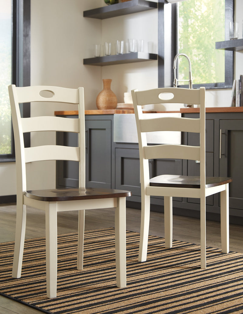 Woodanville Cream/Brown 5 - Piece Drop Leaf Dining Set - Gate FurnitureDining Room Set