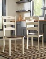 Woodanville Cream/Brown Dining Chair (Set of 2) - Gate FurnitureDining Chair