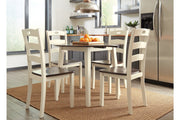 Woodanville Cream/Brown Dining Chair (Set of 2) - Gate FurnitureDining Chair