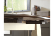 Woodanville Cream/Brown Dining Drop Leaf Table - Gate FurnitureDining Table