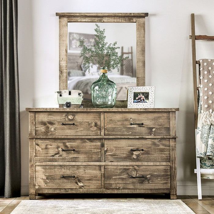 Woodburn Ash Brown Dresser - EM7071BR-D