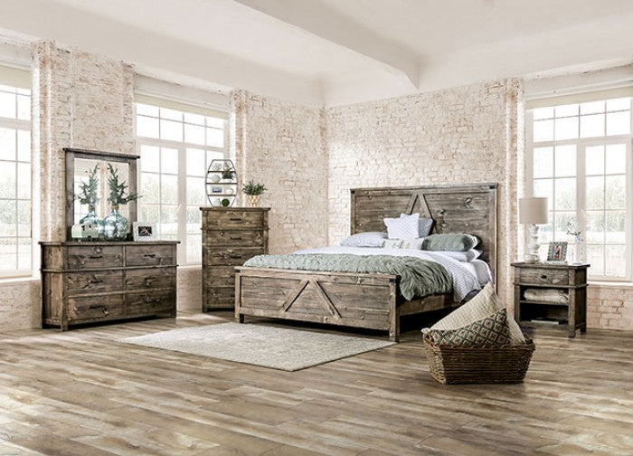 Woodburn Ash Brown Mirror - EM7071BR-M