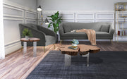 Woodland Acacia Wood Top And Acrylic Base Coffee Table in Natural - 258-CT