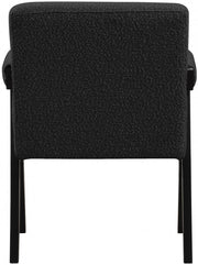 Woodloch Boucle Fabric Upholstered Accent Chair in Black - 481Black