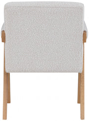 Woodloch Boucle Fabric Upholstered Accent Chair in Cream - 480Cream