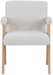 Woodloch Boucle Fabric Upholstered Accent Chair in Cream - 480Cream