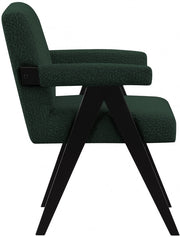 Woodloch Boucle Fabric Upholstered Accent Chair in Green - 481Green