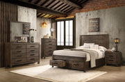 Woodmont 2-drawer Nightstand Rustic Golden Brown - 222632