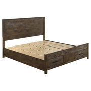 Woodmont 4-piece Eastern King Bedroom Set Golden Brown - 222631KE-S4