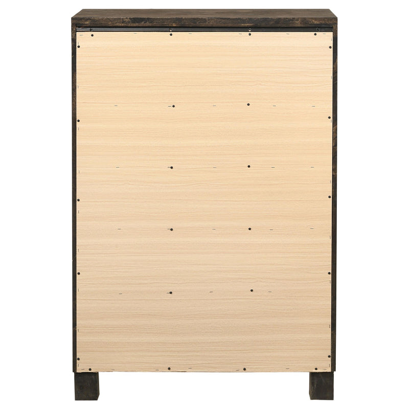 Woodmont 5-drawer Bedroom Chest Rustic Golden Brown - 222635