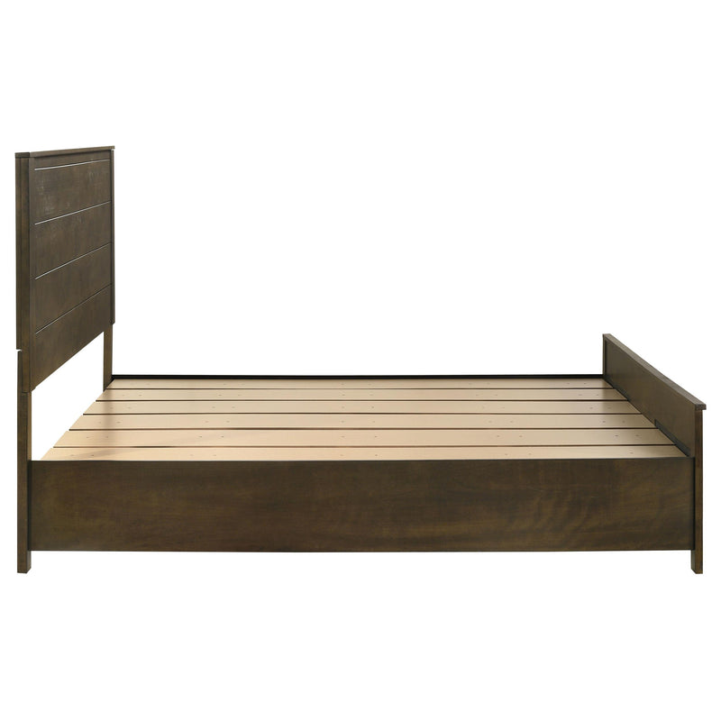 Woodmont Eastern King Storage Bed Rustic Golden Brown - 222631KE