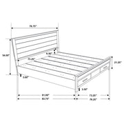 Woodmont Eastern King Storage Bed Rustic Golden Brown - 222631KE