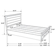 Woodmont Wood Queen Storage Panel Bed Rustic Golden Brown - 222631Q