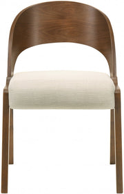 Woodson Linen Textured Fabric Upholstered Dining Chair in Beige, Set of 2 - 868Beige-C