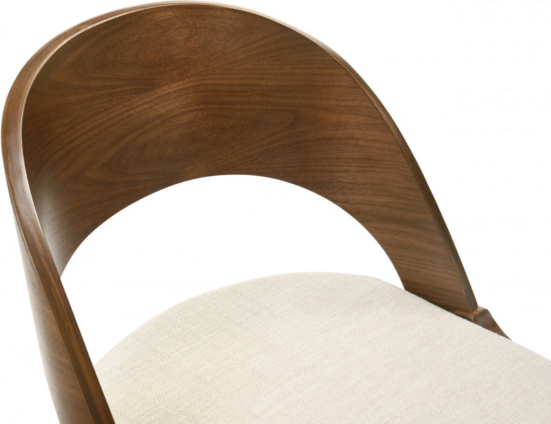 Woodson Linen Textured Fabric Upholstered Dining Chair in Beige, Set of 2 - 868Beige-C