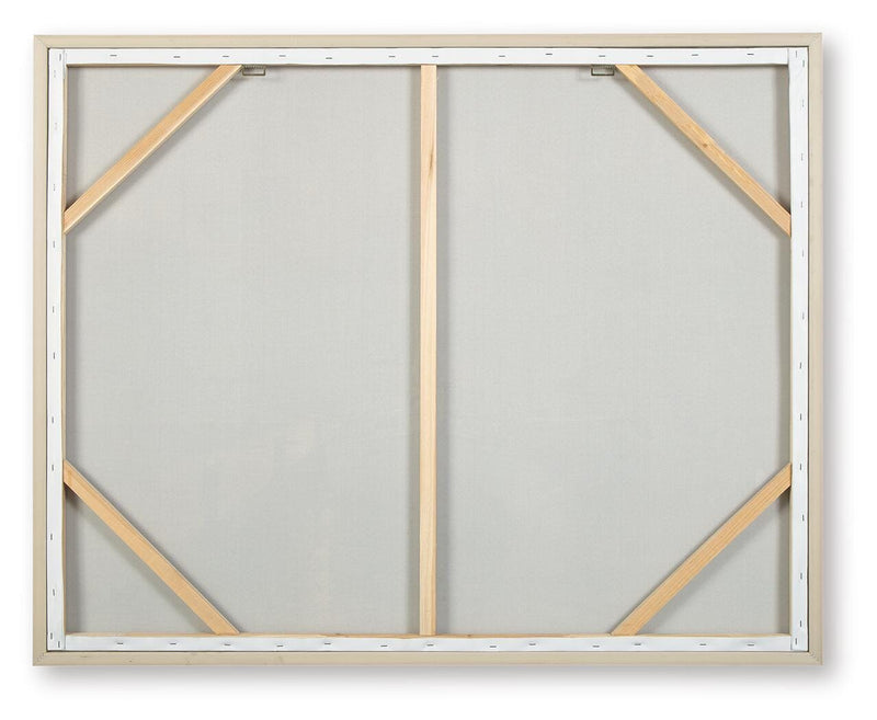 Worthney Blue/White/Brown Wall Art - A8000457